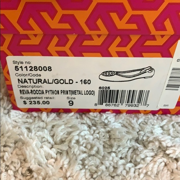 Tory Burch Reva Flat- Python Print - Picture 5 of 5